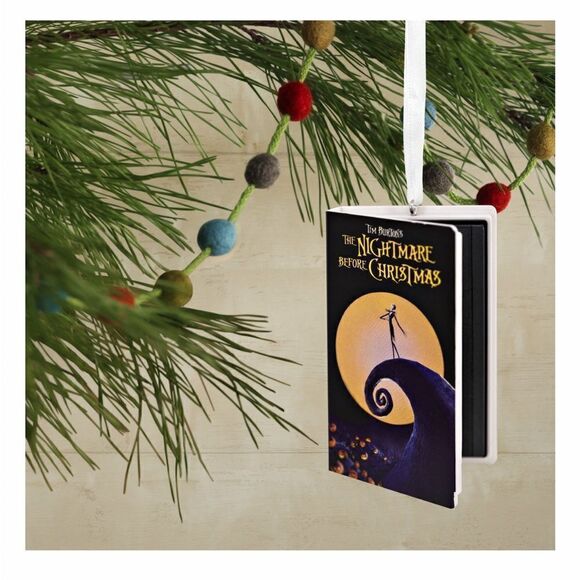 Hallmark Disney Retro Video Cassette Nightmare Before Christmas Ornament NWT - Picture 4 of 7